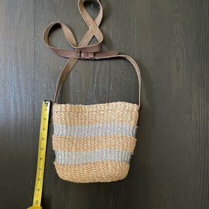 Anthropologie Vincent Pradier Straw Purse